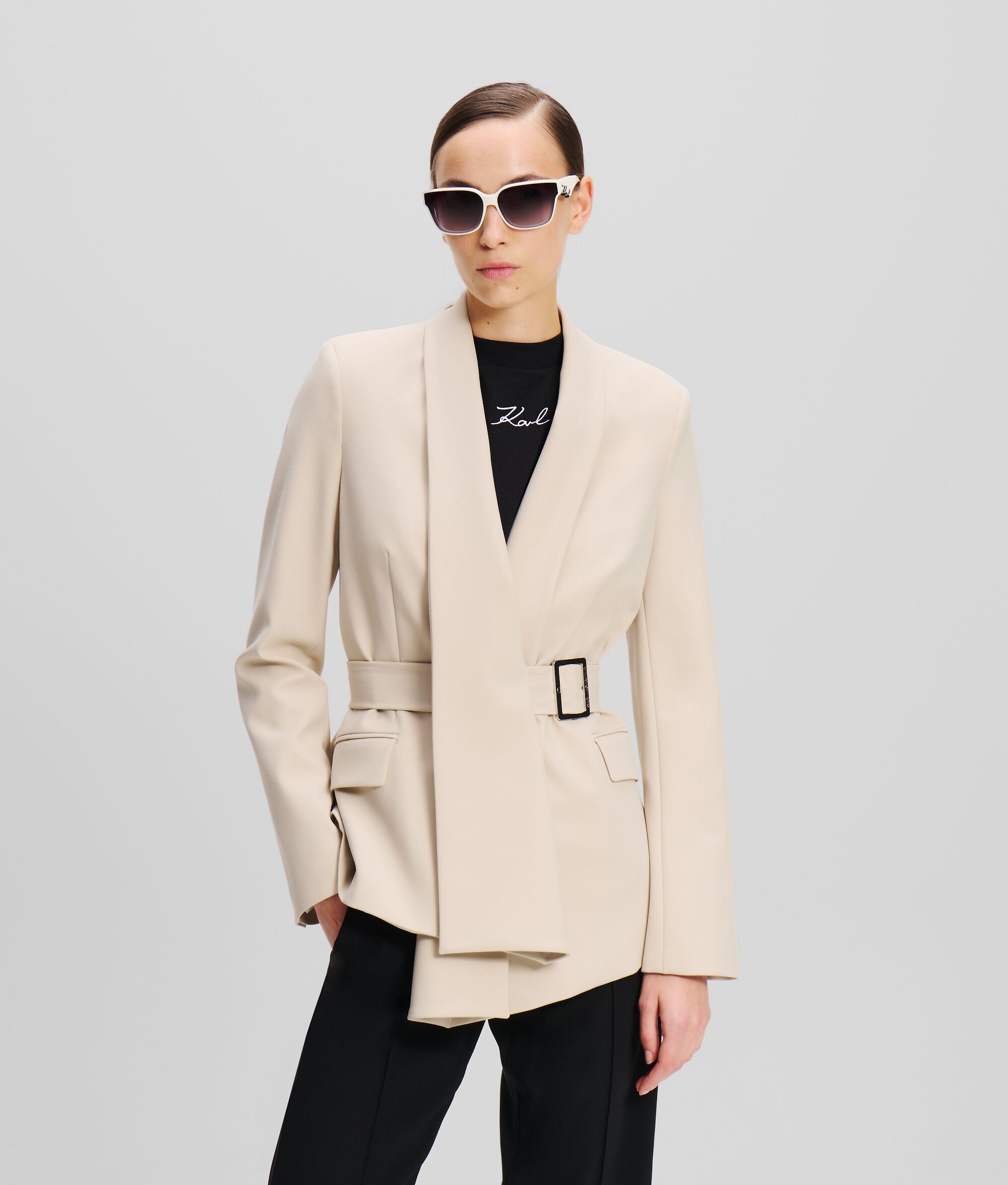 (image for) Word Of Mouth BELTED BLAZER